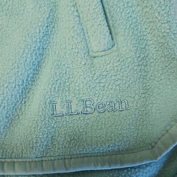 L.L. Bean Teal Fleece Jacket - Picture 2 of 10